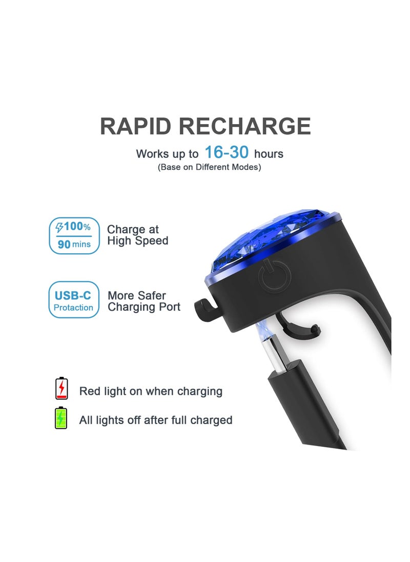 SYOSI - Waterproof Dog Collar Lights for Night Walking, 3 modes Rechargeable Night Walking Dog Silicone Safety Light Durable Silicone Dog Collar Light LED Dog Collar Light for Small Medium Dogs - Image 1