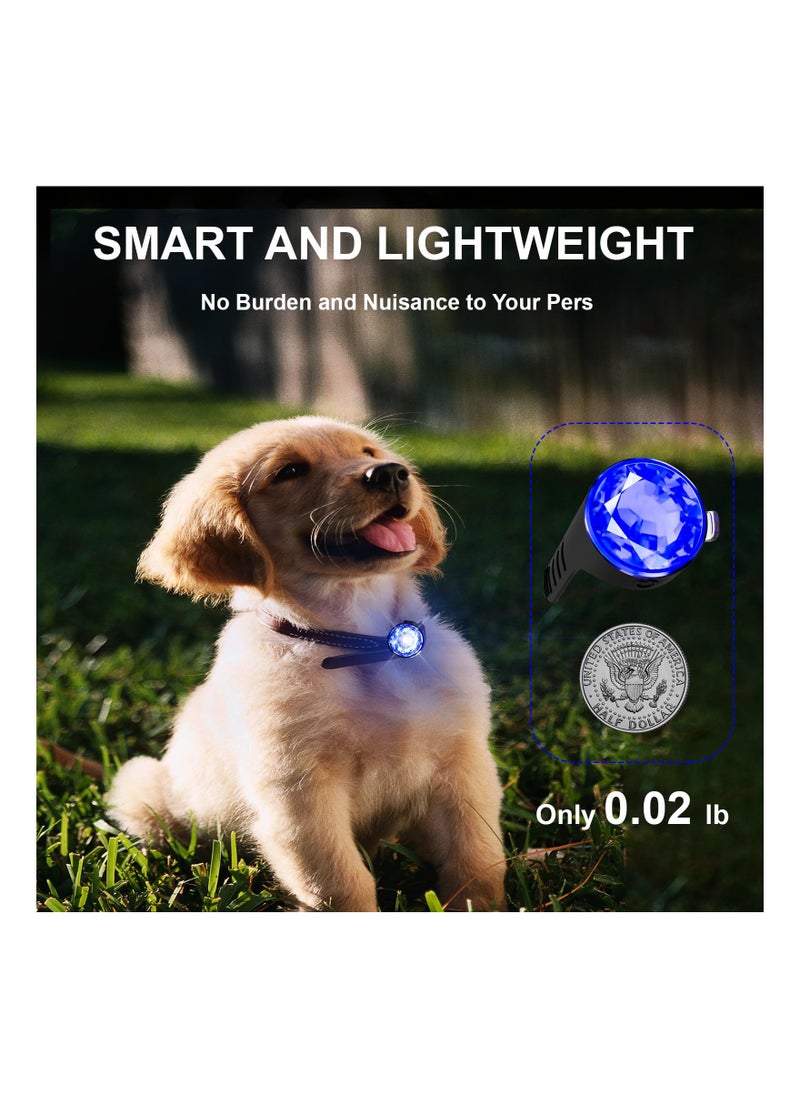 SYOSI - Waterproof Dog Collar Lights for Night Walking, 3 modes Rechargeable Night Walking Dog Silicone Safety Light Durable Silicone Dog Collar Light LED Dog Collar Light for Small Medium Dogs - Image 1