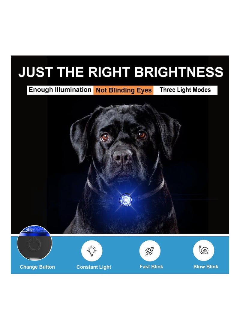 SYOSI - Waterproof Dog Collar Lights for Night Walking, 3 modes Rechargeable Night Walking Dog Silicone Safety Light Durable Silicone Dog Collar Light LED Dog Collar Light for Small Medium Dogs - Image 1