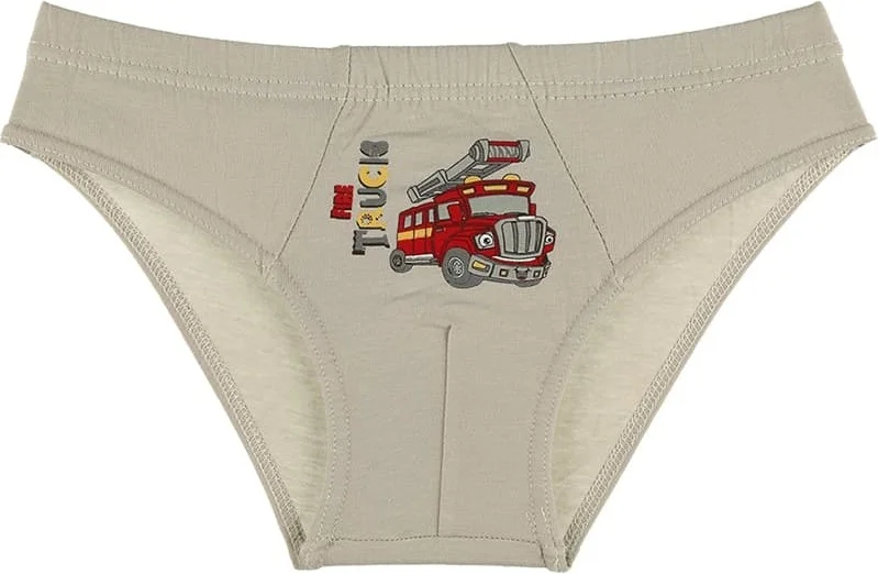 دونيلا 10 Pcs Color Printed Boy's Briefs - 7671VA