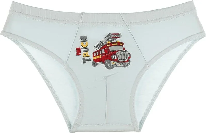 دونيلا 10 Pcs Color Printed Boy's Briefs - 7671VA