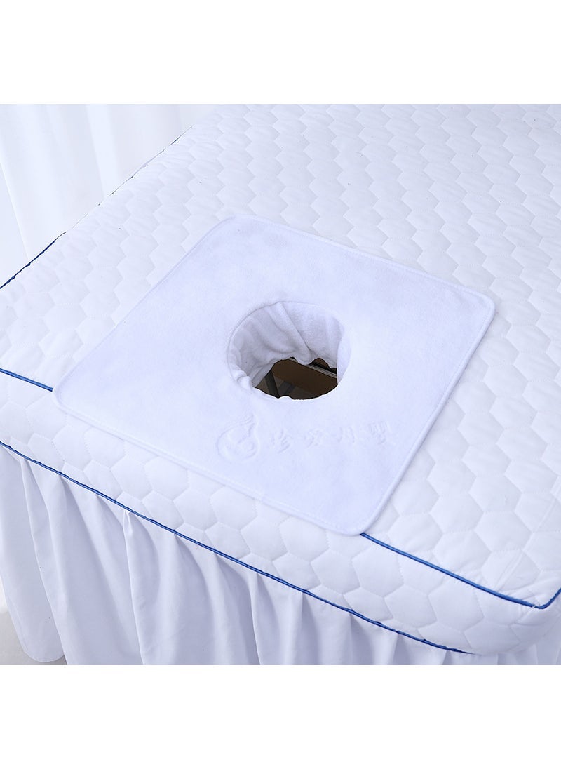 Generic Professional Massage Table Towel with Hole Pure white 35*35 