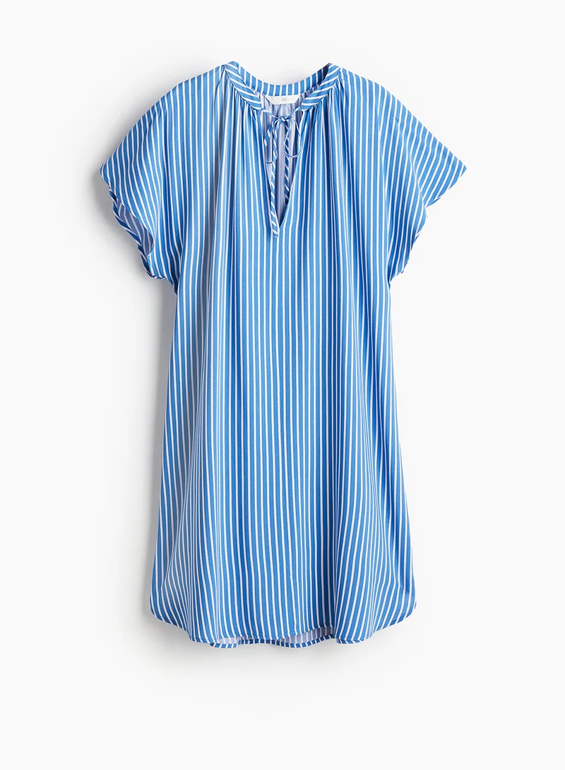 H&M Striped V-neck Dress