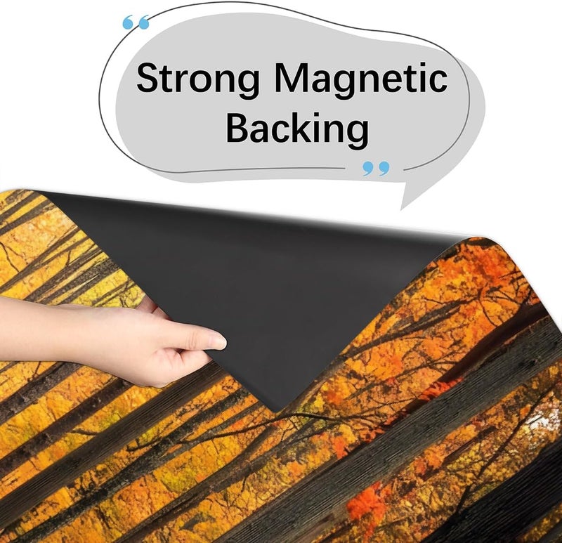 Fall Forest Rainbow Modern Dishwasher Magnet Cover Decorative Magnetic Dishwasher Cover Reuseable Dishwasher Panel Covers Front Dishwasher Door Covers for Kitchen Decorative 23" X 26" - Image 4