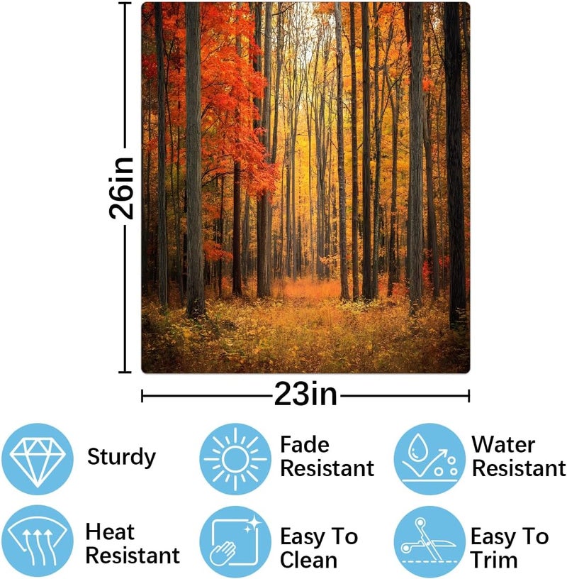 Fall Forest Rainbow Modern Dishwasher Magnet Cover Decorative Magnetic Dishwasher Cover Reuseable Dishwasher Panel Covers Front Dishwasher Door Covers for Kitchen Decorative 23" X 26" - Image 2