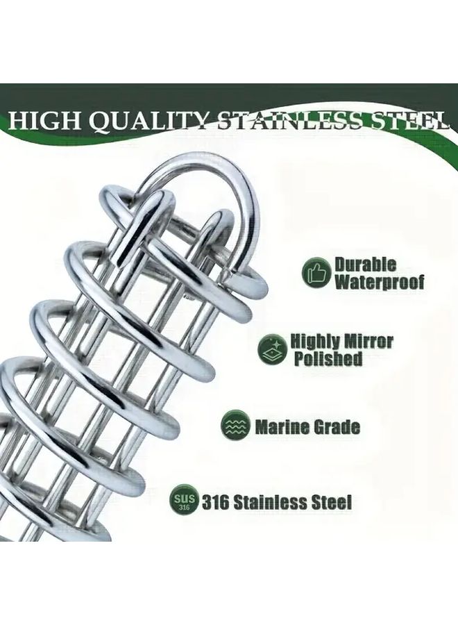 2pcs 316 Stainless Steel Heavy Duty Coil Springs For Secure Smooth Operation - Image 5