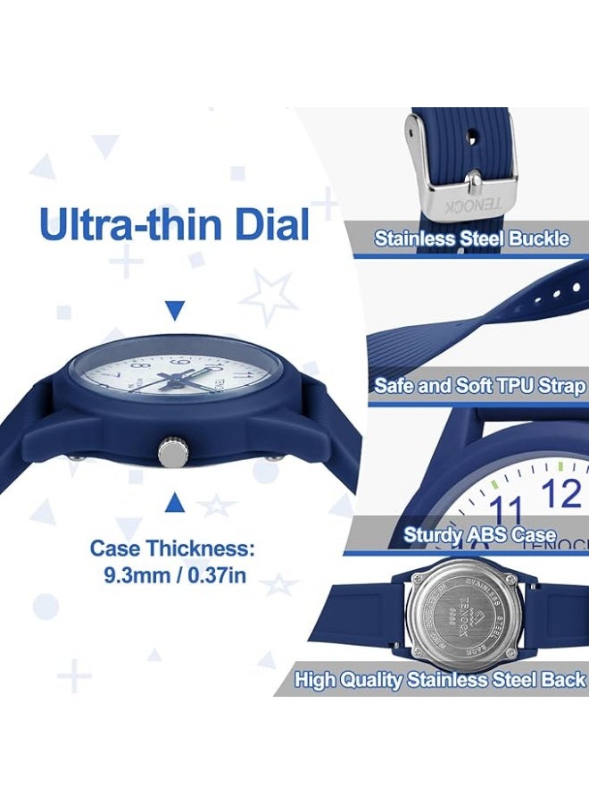 Kids Analog Watches for Girls Boys Watches with Soft Band Learning Time 50M Waterproof Children Watch Easy to Read for Ages 4-12 Kids Gift - Image 5