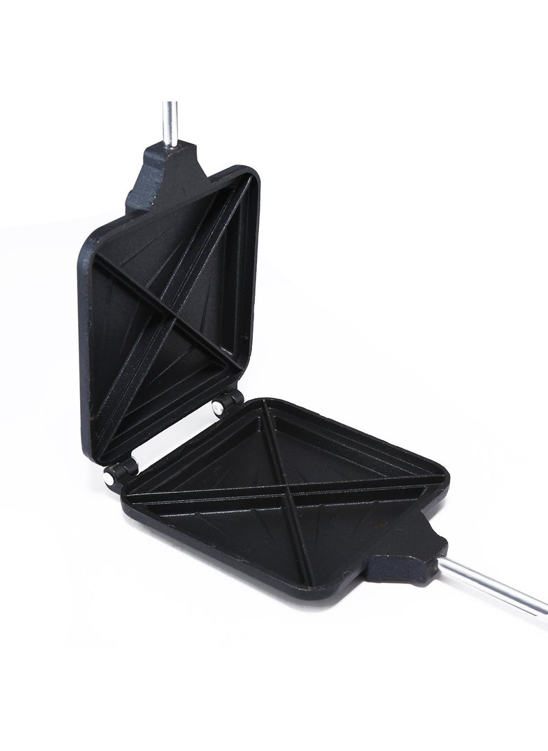 ANJALI Anjali Deluxe NonStick 4 Cut Aluminium Sandwich Toaster Black 1000 Watts  - Image 2