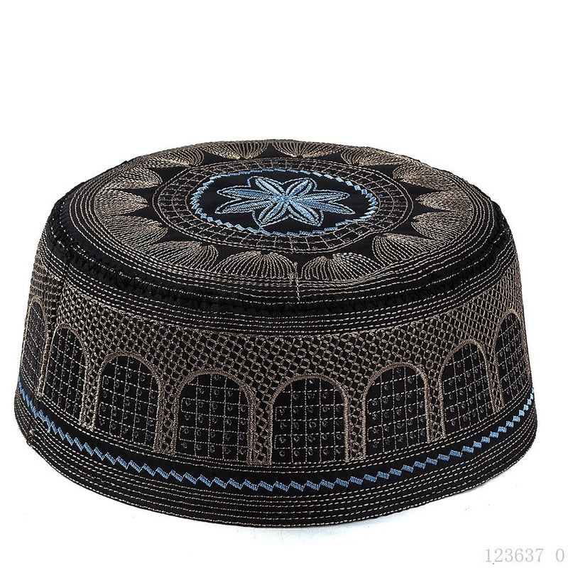 Cross-Border Supply Embroidered Hui Hat - Cotton Flat Cap for Men,  Wholesale - Image 4