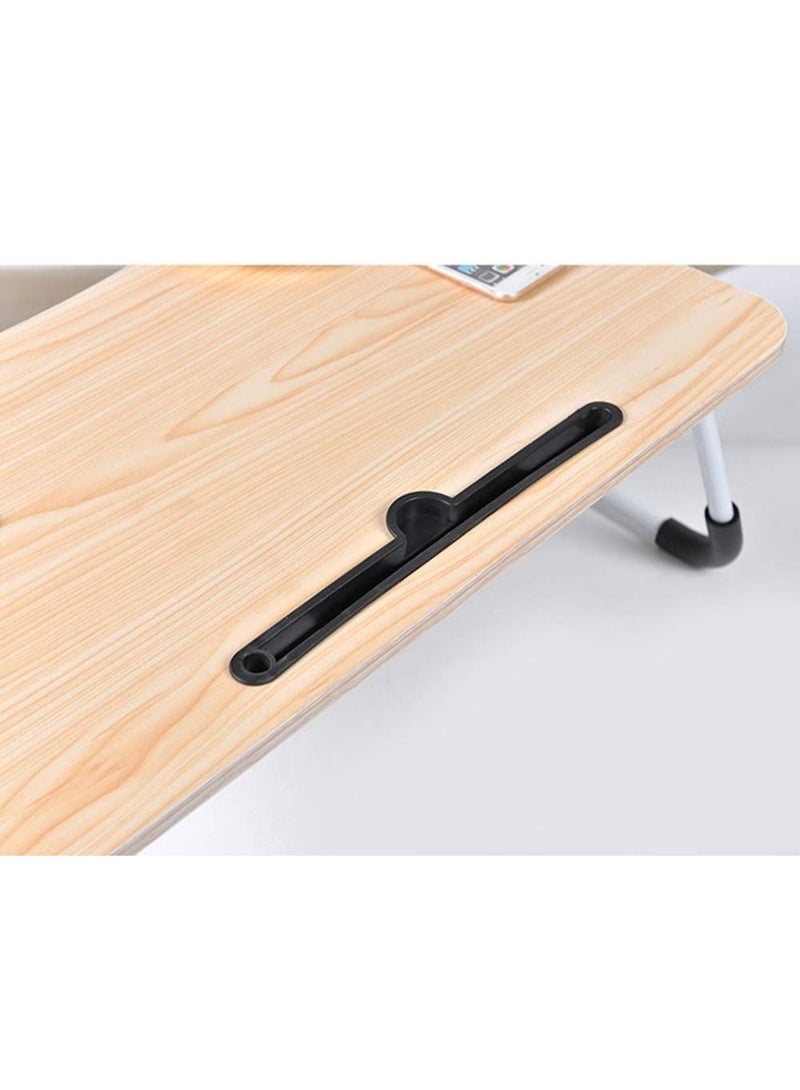 Generic Foldable Laptop Bed Table with Adjustable Legs – Anti-Slip Feet, Cup Holder, and Stand for Tablet & Notebook – Portable Laptop Desk for Home or Office  - Image 4