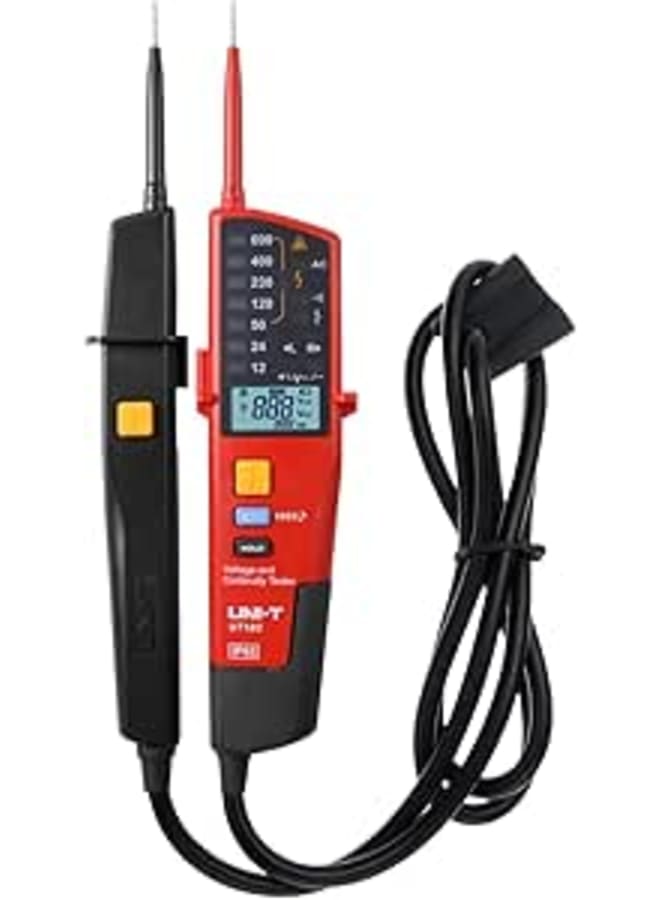 UNI-T UT18C Voltage and Continuity Tester - Digital LCD Meter Tester Auto Range Voltage Detection with LED Light Indication