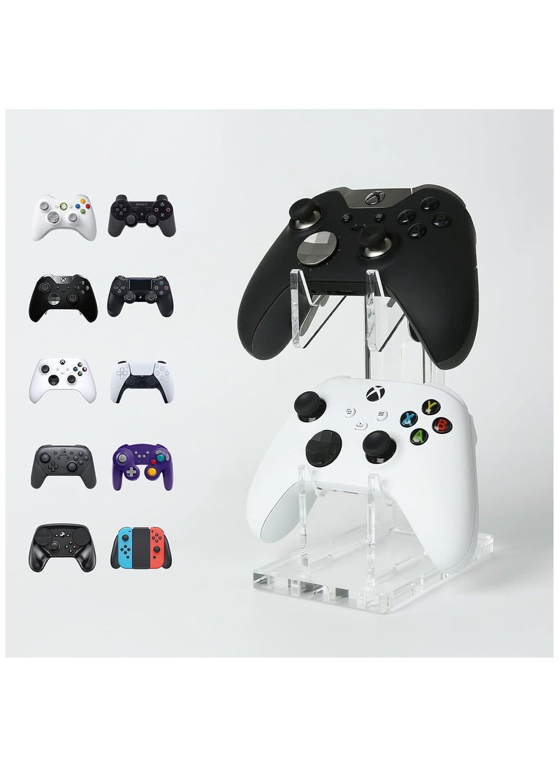 TPGP Dual Controller Holder Gaming Accessories, Suitable for Almost All Controllers, Controller Stand for Xbox ONE PS4 PS5 STEAM PC (Crystal Clear)  - Image 1