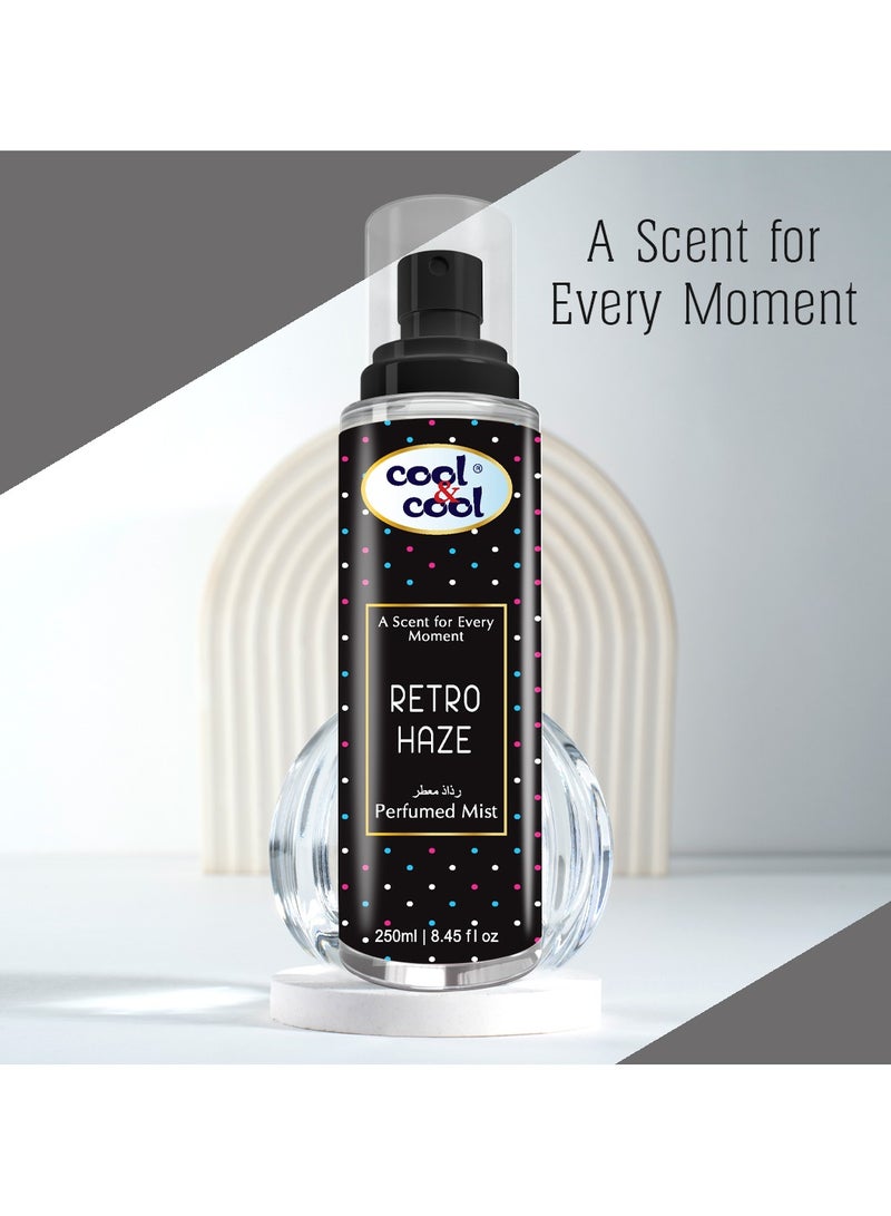 Cool & Cool Retro Haze Perfumed Body Mist 250ml, Long-lasting Fragrance, Suitable for everyday use - Image 2