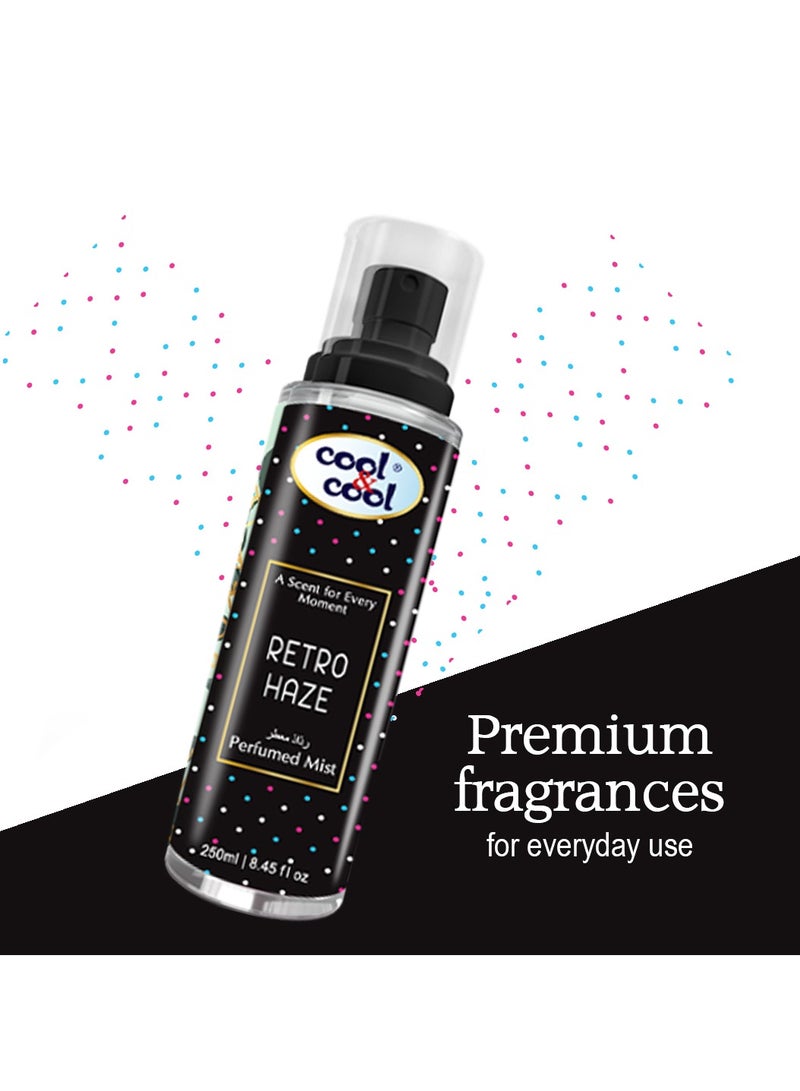 Cool & Cool Retro Haze Perfumed Body Mist 250ml, Long-lasting Fragrance, Suitable for everyday use - Image 4