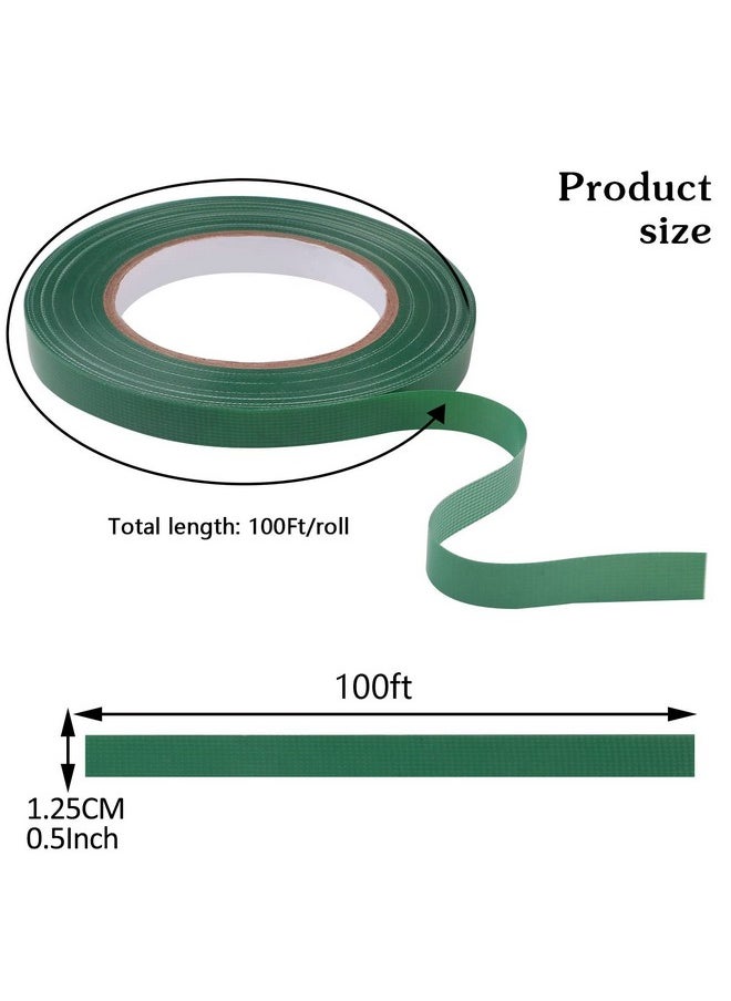 Prudiut - Floral Tape Green Waterproof Flower Tape 1/2" Wide Adhesive Florist Tape For Bouquet Wrap Floral Crafts (100Ft/33.4 Yd) - Image 1