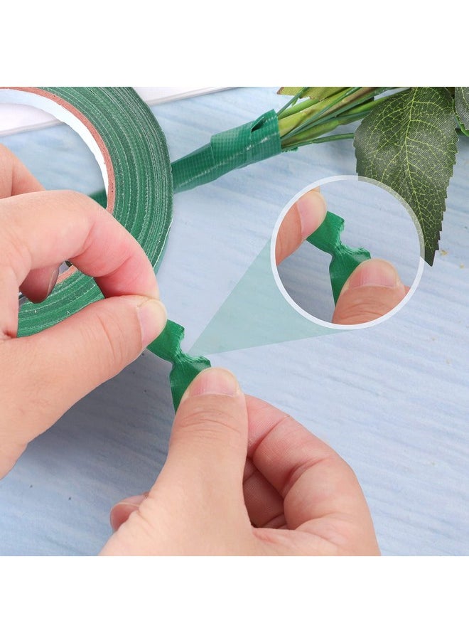 Prudiut - Floral Tape Green Waterproof Flower Tape 1/2" Wide Adhesive Florist Tape For Bouquet Wrap Floral Crafts (100Ft/33.4 Yd) - Image 1
