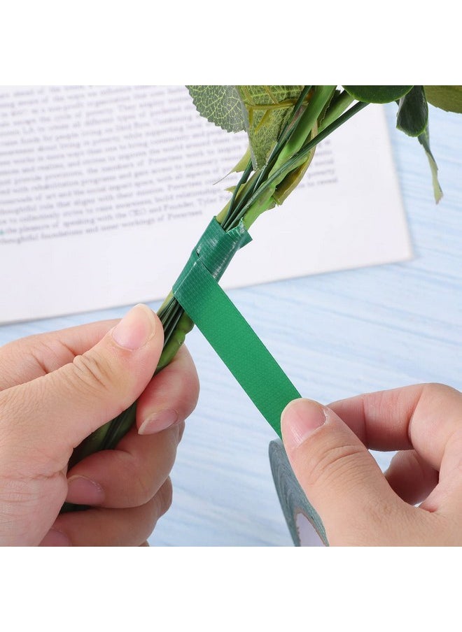 Prudiut - Floral Tape Green Waterproof Flower Tape 1/2" Wide Adhesive Florist Tape For Bouquet Wrap Floral Crafts (100Ft/33.4 Yd) - Image 1