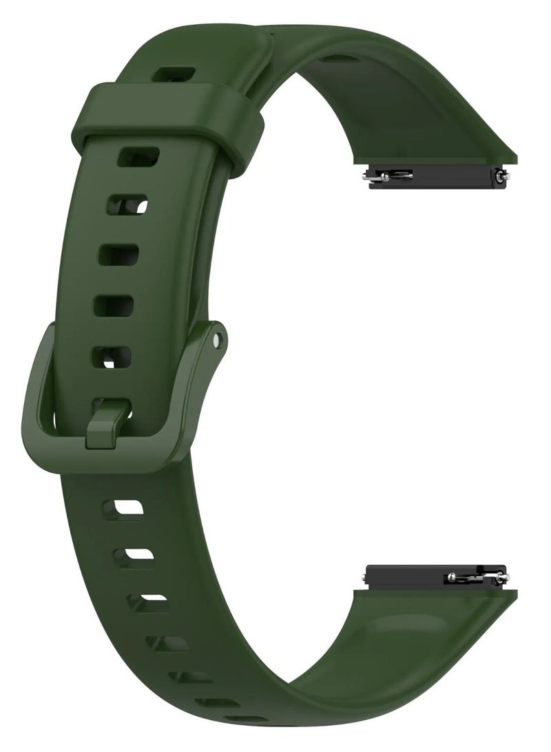 Watch Band For Huawei Band 7 Smartwatch Replacement Sport Bracelet Silicone Strap Green - Image 2