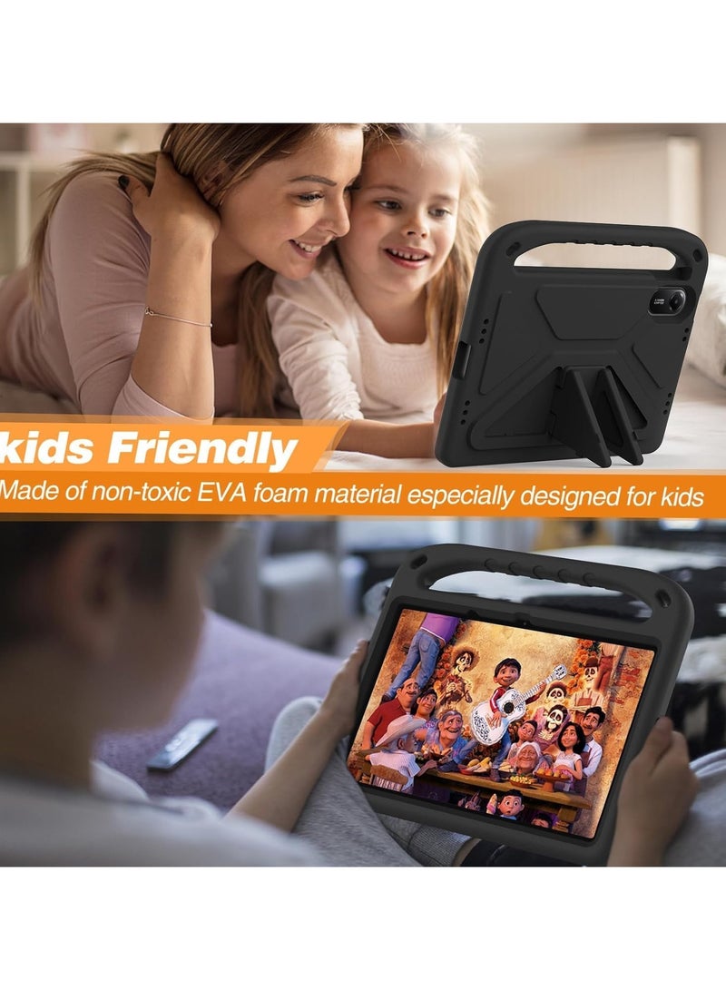 VKL Shocked Case Compatible with Xiaomi Redmi Pad 2 11 Inch 2025, Lightweight EVA Kids Friendly Shockproof Protective Case Cover with Handle and Invisible Bracket (Black) - Image 4