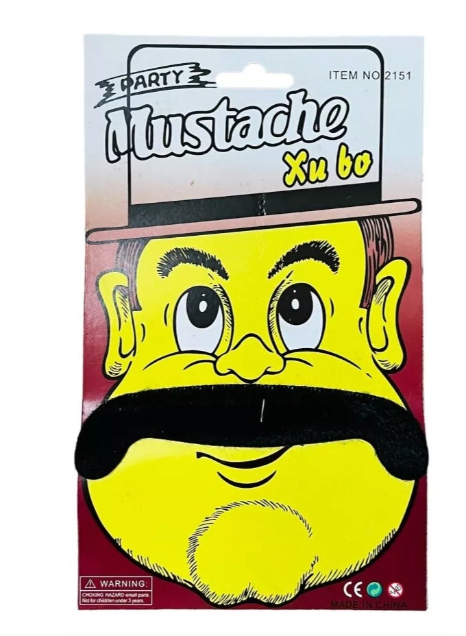 Rally 4pcs Self Adhesive Fake Mustache Set - Image 3