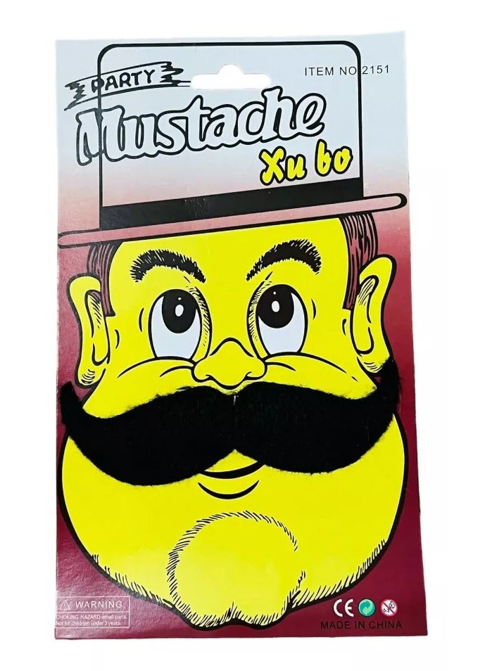 Rally 4pcs Self Adhesive Fake Mustache Set - Image 4