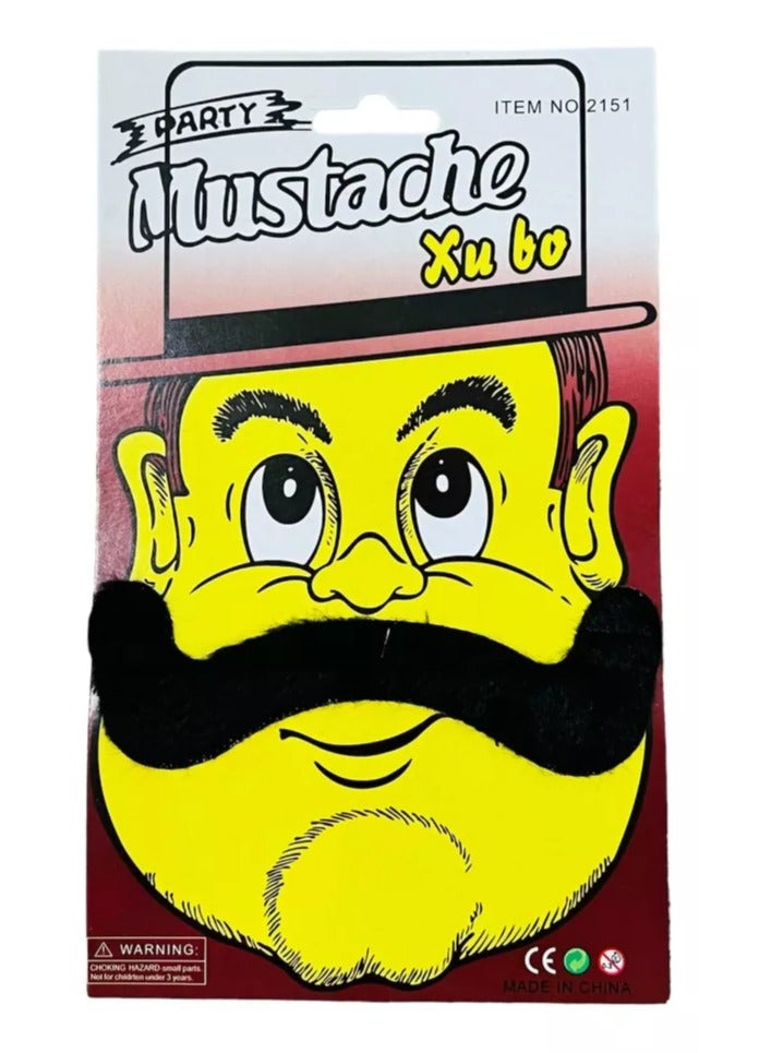 Rally 4pcs Self Adhesive Fake Mustache Set - Image 5