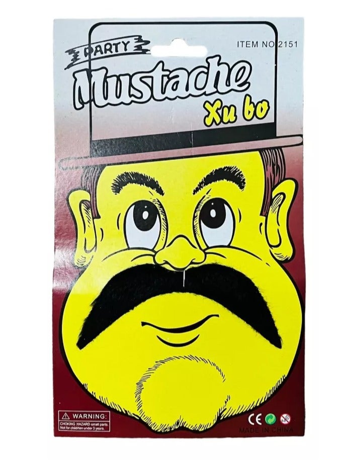 Rally 4pcs Self Adhesive Fake Mustache Set - Image 2