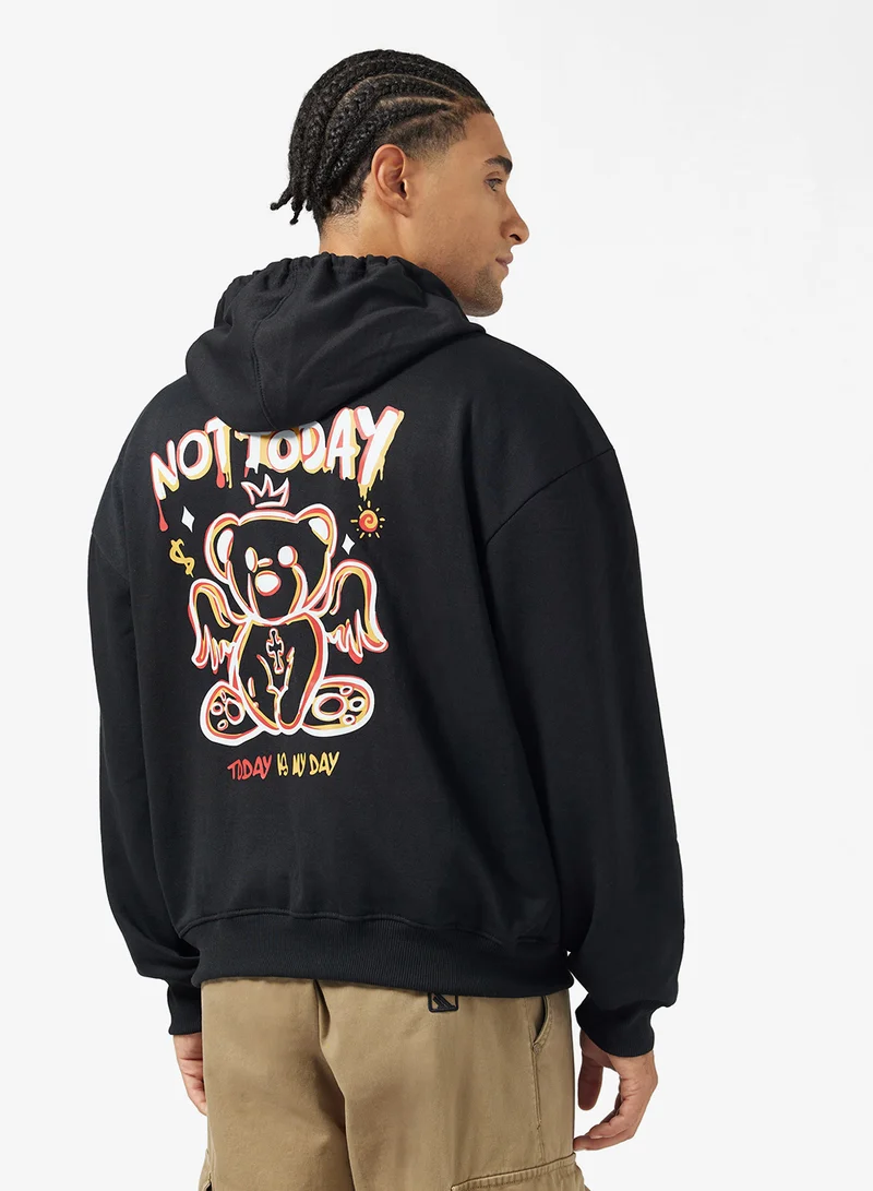 سفنتي فايف Back Graphic Hoodie