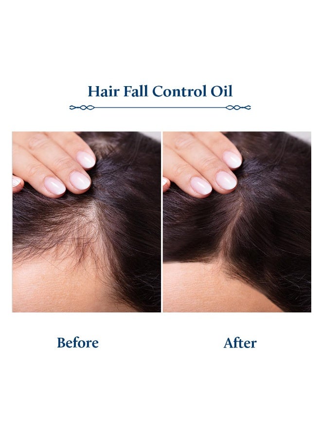 بلو نكتار Blue Nectar Briganantadi HF Brigaraj Hair oil | Hair Fall control, Healthy Scalp Oil, Plant Based Non Sticky Hair Oil for Hair growth for Women and Men (9 Herbs, 100ml) - Image 4