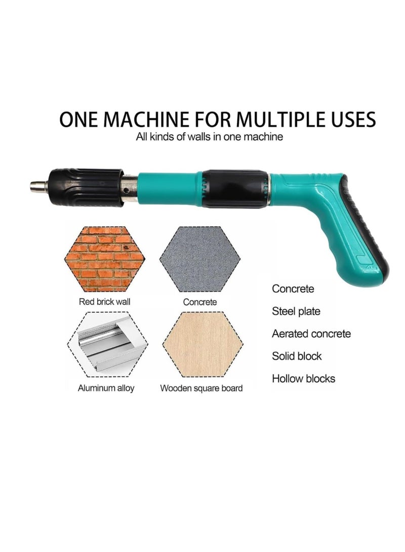Steel Nail Gun with Steel Nails.Manual Concrete Nail Guns for Carpentry, Home Decoration, Building Maintenance, and DIY Projects  - Image 4