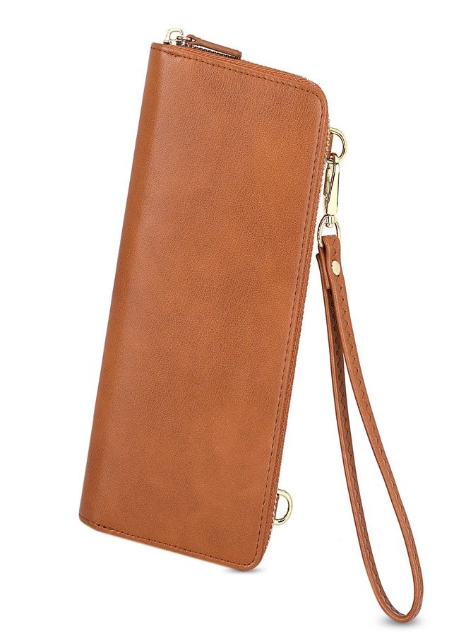 nuoku Wallet for Women Credit Card Holder Cell Phone Purse Sofa PU Leather Wallet with RFID Blocking Clutch Wristlet - Image 1