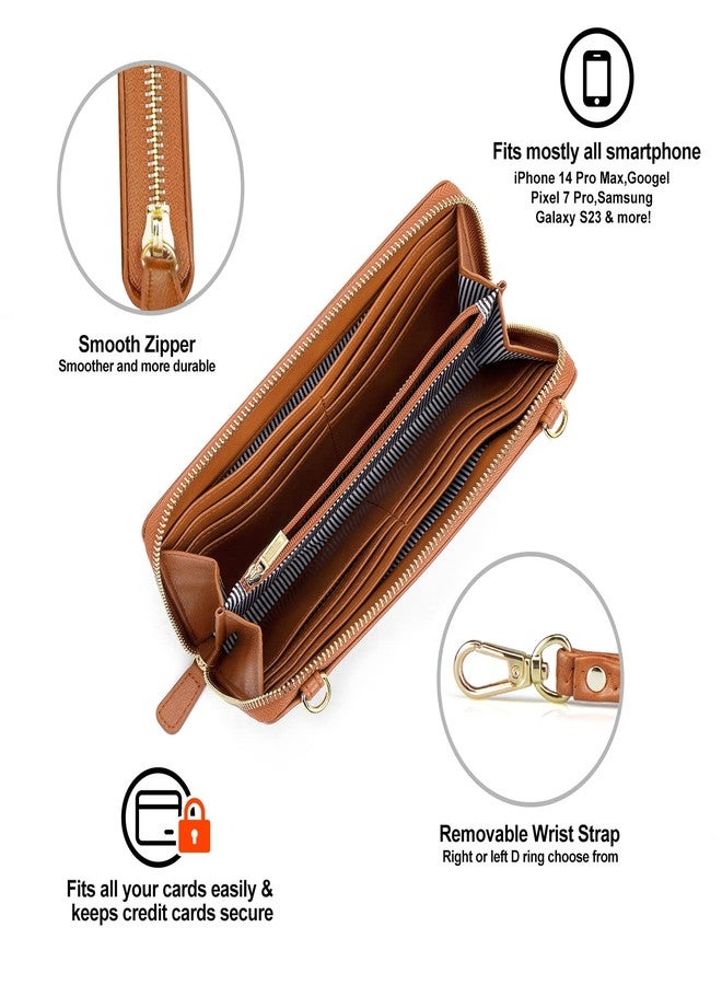 nuoku Wallet for Women Credit Card Holder Cell Phone Purse Sofa PU Leather Wallet with RFID Blocking Clutch Wristlet - Image 4