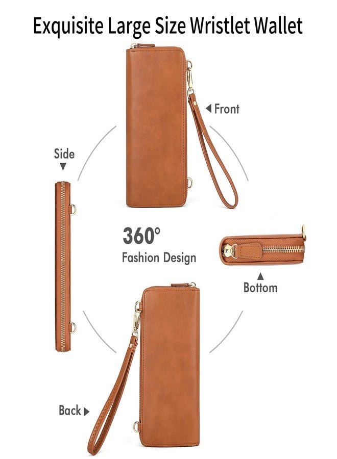 nuoku Wallet for Women Credit Card Holder Cell Phone Purse Sofa PU Leather Wallet with RFID Blocking Clutch Wristlet - Image 5