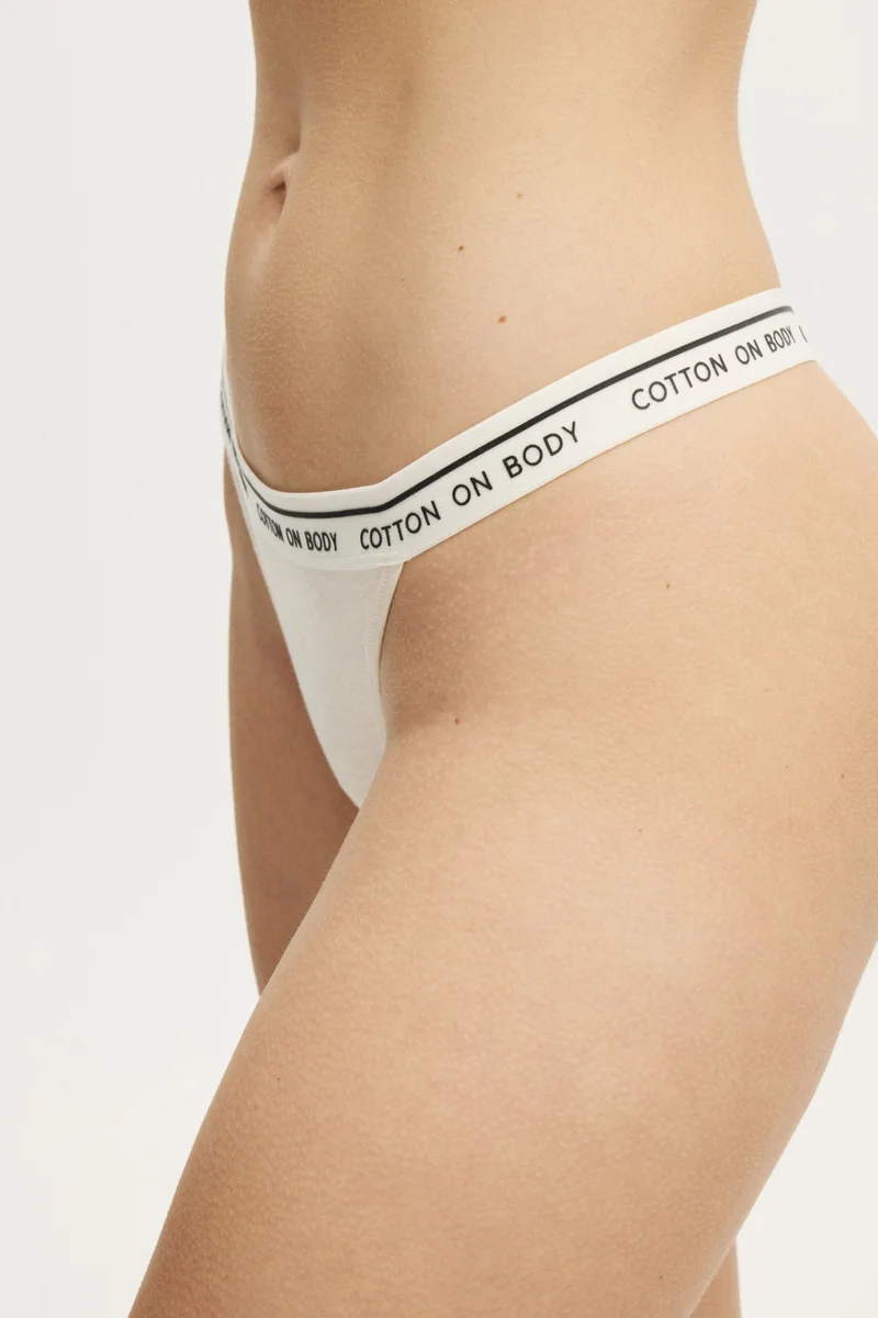 Cotton On BRANDED COTTON TANGA G STRING BRIEF