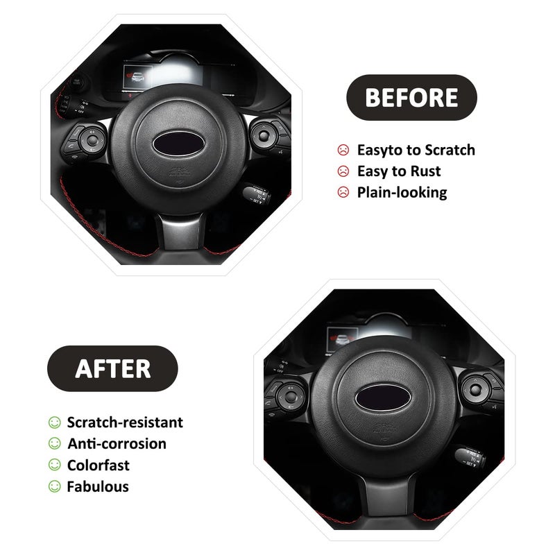 JONKOKO JONKOKO Matte Black Car Steering Wheel Decoration Frame Trim For Subaru BRZ Toyota 86 2012-2022 Interior Accessories  - Image 2