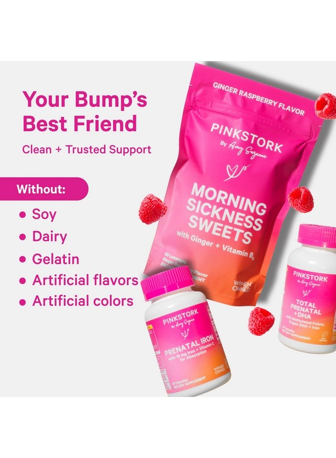 Pink Stork Premium Prenatal Gummy Vitamins with DHA, Folate, and Vitamin D - Multivitamin and Nutrient Blend for Neural Tube and Fetal Brain Development - Pregnancy Must Haves - 60 Vegan Gummies - Image 5