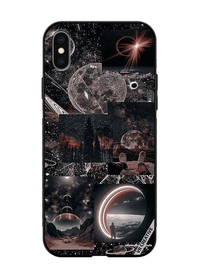 VR CREATIVE Protective Case Cover For Apple iPhone XS Max Galaxy Design Multicolour - Image 1