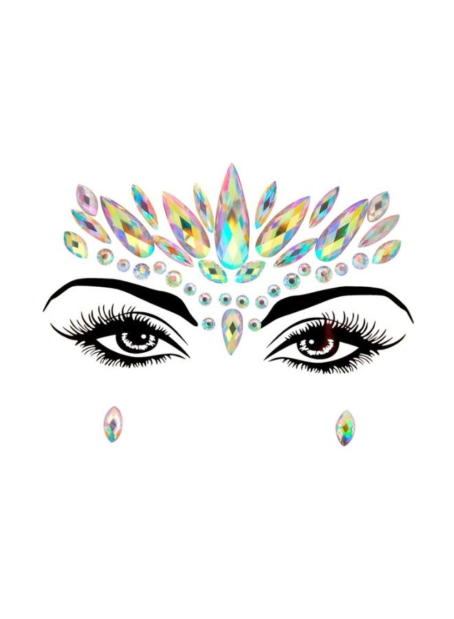 ملصقات تاتو كريستاليه للوجه - Image 1
