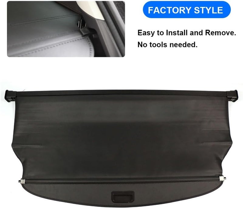 BOPARAUTO Cargo Cover for Hyundai Tucson 2022-2025 - Trunk Shade and Luggage Security - Image 2
