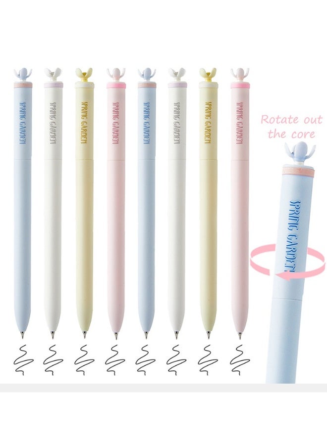 Spring Garden Gel Pen Quick Dry Exam Writing Pen 0.5mm Water Pen Black - Image 3