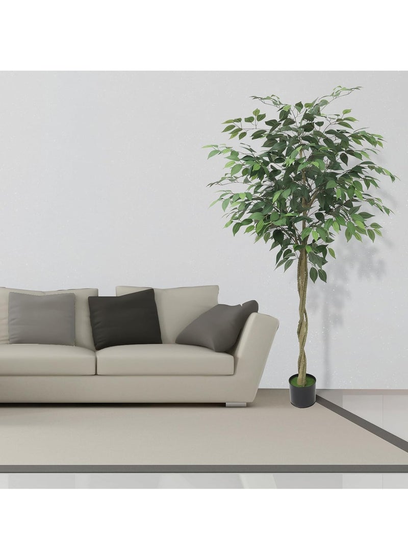 KUYING Artificial Banyan Tree,150cm Banyan tree with Lifelike Olive Branches and Fruits,Lifelike Artificial Tree For Ramadan Decorations and Modern Home Decor Indoor Outdoor,Office.Perfect Housewarming Gift  - Image 1