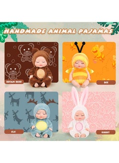 4 Pcs 4 Inch Mini Baby Dolls Lifelike Realistic Baby Dolls Animal Clothes Cute Tiny Babies Gifts For Kids Birthday Baby Shower (Cute Style) - pzsku/ZE017C5DFED8282772083Z/45/_/1734347177/efed7e5b-5a79-4e9b-b4d3-f6fc4df49ccb