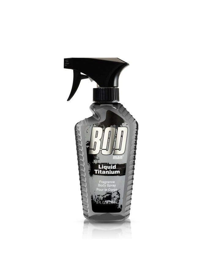 Parfums de Coeur - BOD Man Fragrance Body Spray, Liquid Titanium, 8 fl oz - Image 1