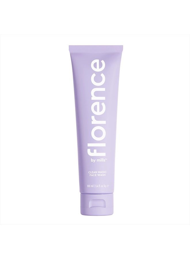 Florence by Mills Clean Magic Face Wash | Dewy + Creamy Face Wash | Cleanses + Refreshes | Removes makeup + Clarifies Skin | Vegan & Cruelty-Free - Image 1