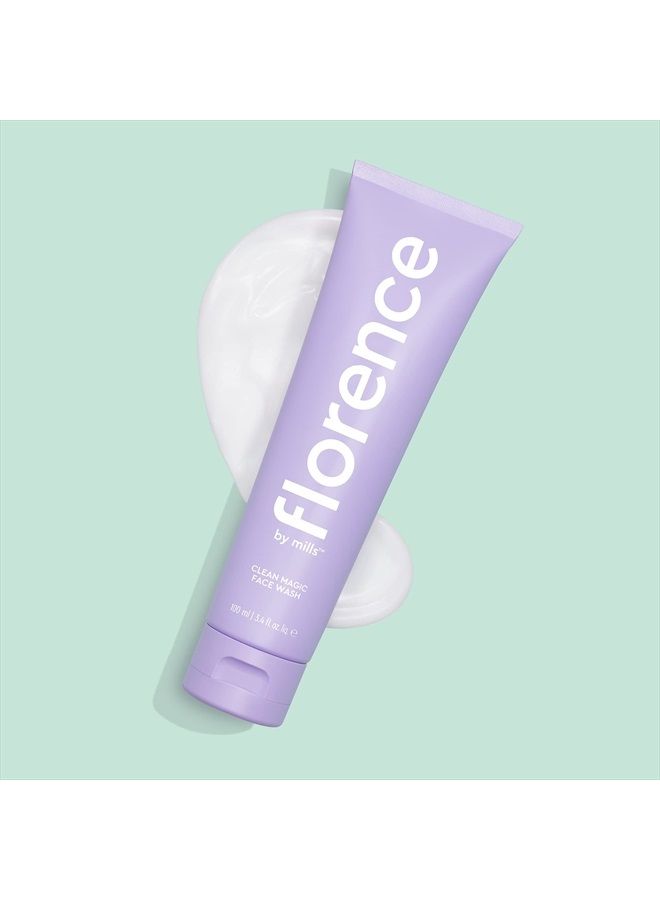 Florence by Mills Clean Magic Face Wash | Dewy + Creamy Face Wash | Cleanses + Refreshes | Removes makeup + Clarifies Skin | Vegan & Cruelty-Free - Image 3