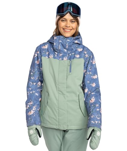 Roxy Women's Jetty Block Jacket – 10K Waterproof, Insulated Snow Jacket, PFAS-Free, Recycled Fabric, Blosson, X-Small - Image 1