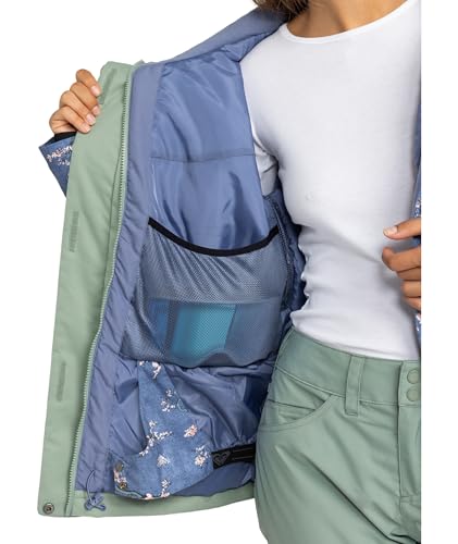 Roxy Women's Jetty Block Jacket – 10K Waterproof, Insulated Snow Jacket, PFAS-Free, Recycled Fabric, Blosson, X-Small - Image 3