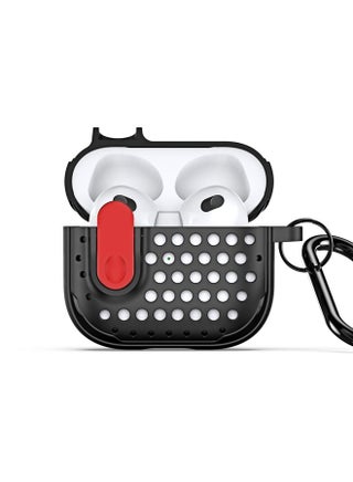 Case Cover For AirPods 3 DUX DUCIS PECM Series Split Peak Hollow Earphone Case with Hook Black Red - pzsku/ZE017E04C4486DF81956EZ/45/_/1714875519/640acdf0-b981-429d-a087-de82990c3fe2