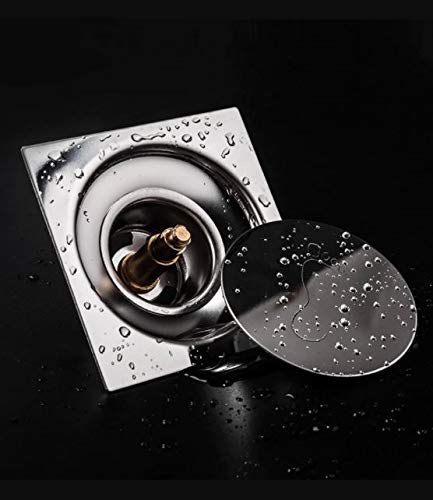 MLD Stainless Steel Anti Cockroach Anti-Foul Bathroom Kitchen Floor Drain Popup Drainer Trap Gutter Jali, Silver, Medium - Image 1