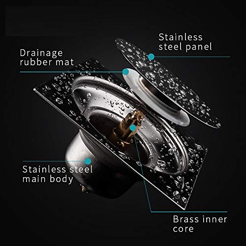 MLD Stainless Steel Anti Cockroach Anti-Foul Bathroom Kitchen Floor Drain Popup Drainer Trap Gutter Jali, Silver, Medium - Image 3